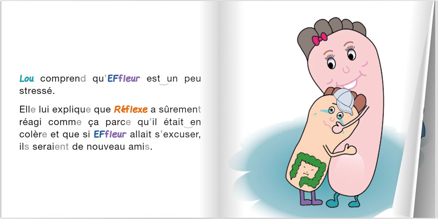 La réaction d'EFfleur est stressé