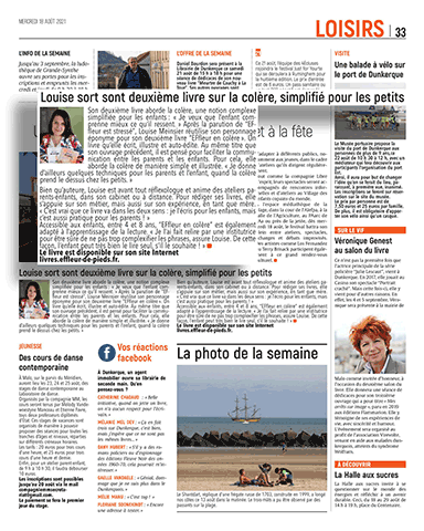 Le Phare Dunkerquois parle du livre sur la réflexologie pour enfants